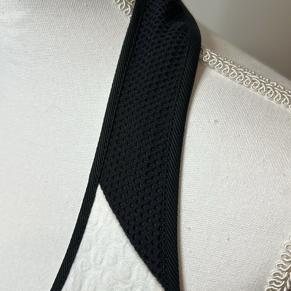 Karen Millen White Textured Fit & Flare Sporty Back Detail New w/Tags - Picture 4 of 13